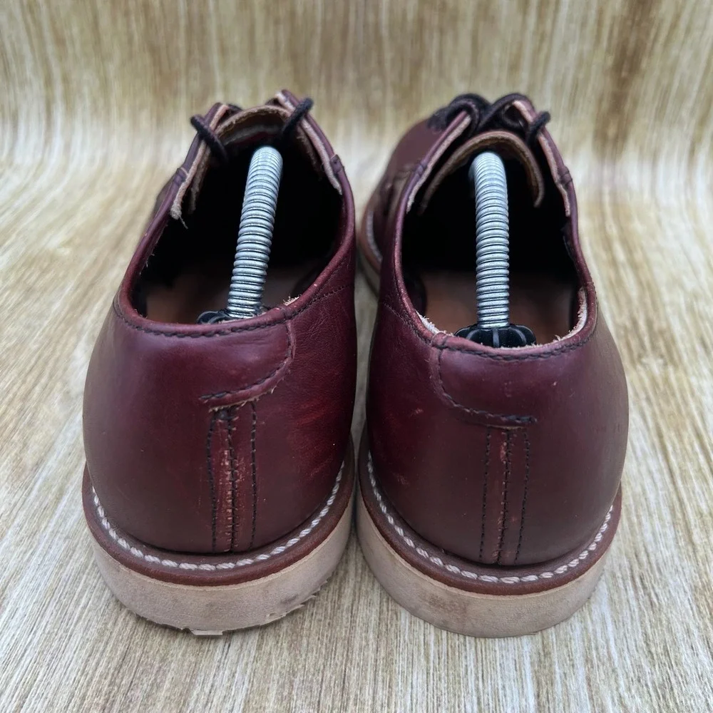 Red Wing Postman Oxford Men's Size 7 Oxblood Burgundy Leather‎ Derby Shoes 3117